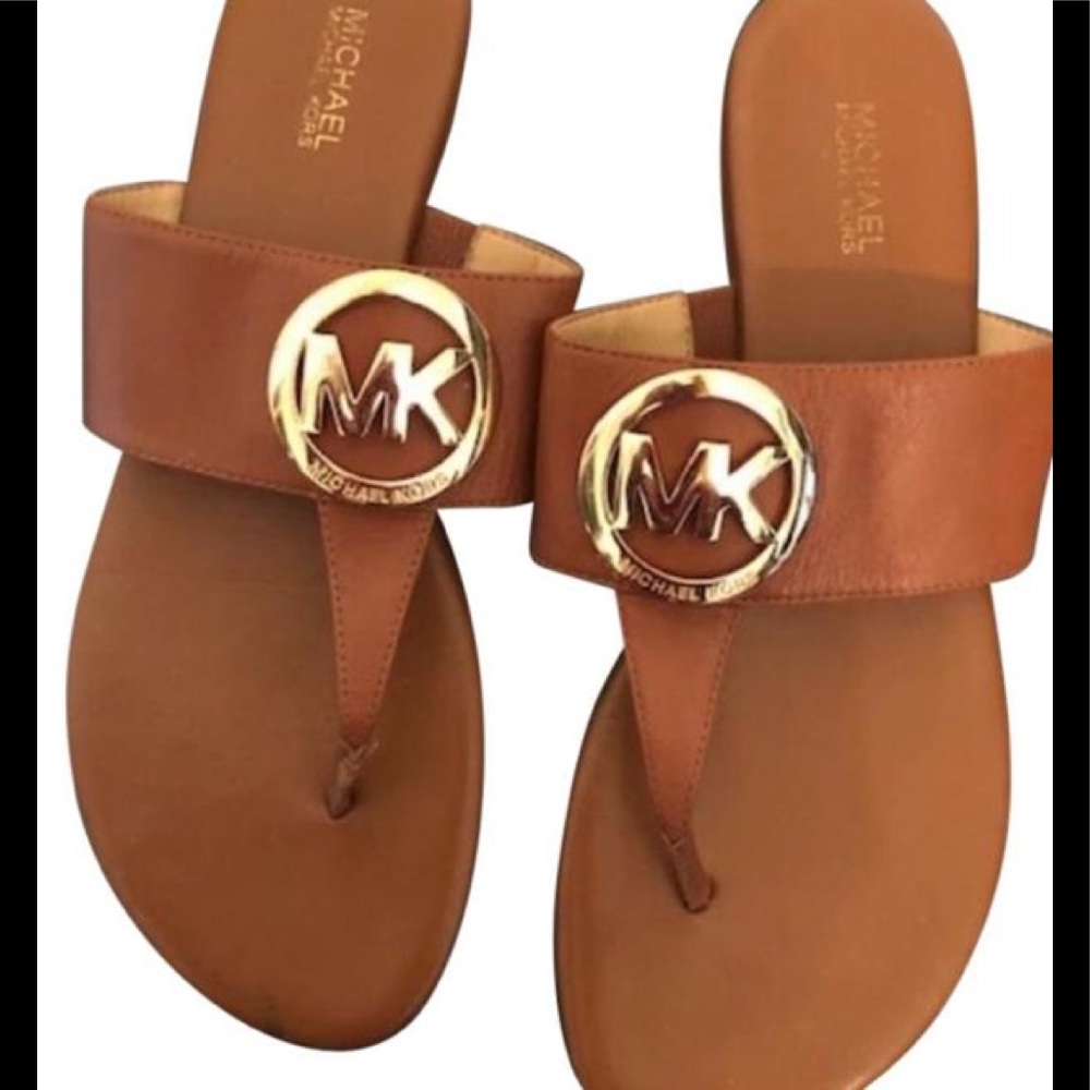 Micheal Kors Carmel logo sandle